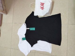[H&M Auth] Áo phông HM cổ V trơn chuẩn Auth hàng hiệu