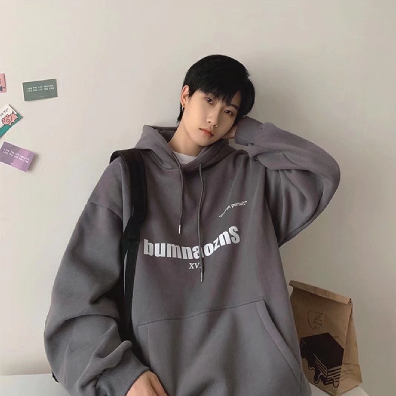 Áo hoodie Thể Thao Dáng Rộng Thoải Mái In Chữ Phong Cách Hàn Quốc Thời Trang Cho Nam Và Nữ Size M-5XL