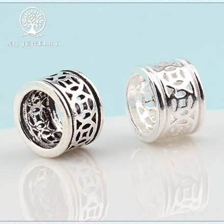 Charm bạc chặn hình đồng tiền - NQ Jewelry