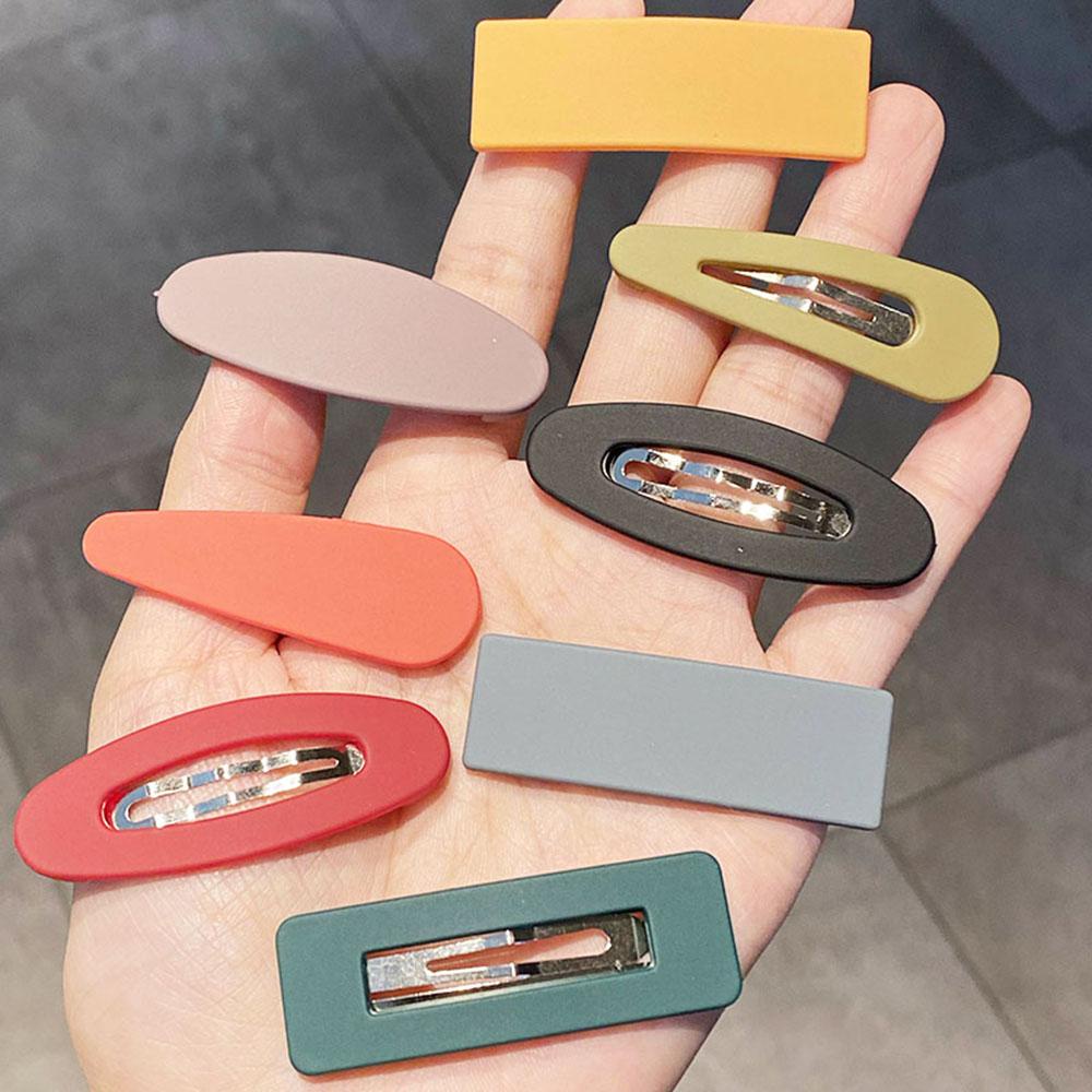 ESPO Set 10 Kẹp Tóc Màu Sắc Kẹo Ngọt Họa Tiết Hình Học Thời Trang