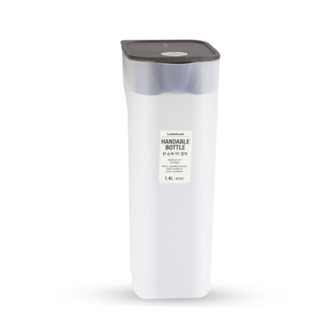 Bình nước Lock&amp;Lock Handle Bottle 1.4L Màu Nâu, Hàng đày dặn cầm chắc tay