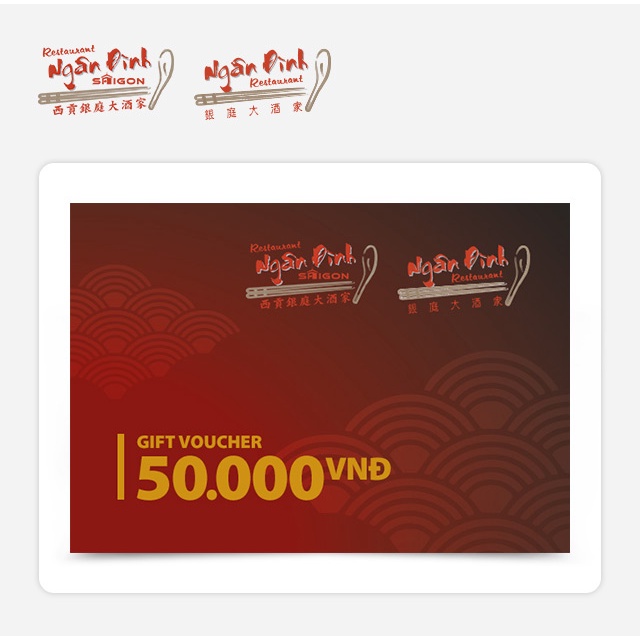 Hồ Chí Minh [Evoucher] Ngân Đình Restaurant - Phiếu quà tặng trị giá 50K