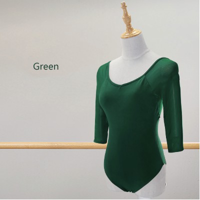 Bộ Áo Liền Quần Phối Lưới Màu Đen Dành Cho Nữ Múa Ba Lê | BigBuy360 - bigbuy360.vn