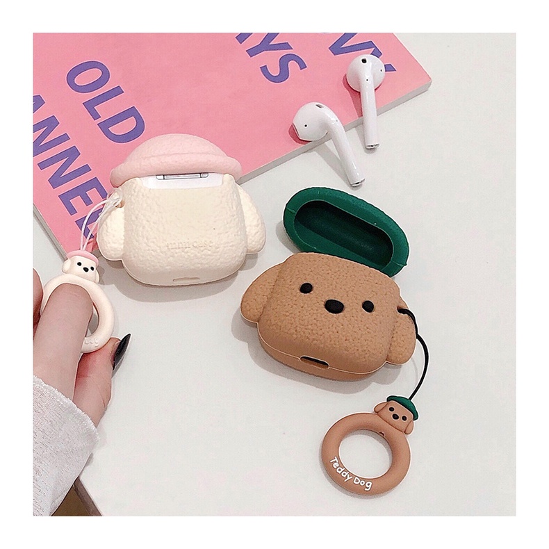 Vỏ Bảo Vệ Hộp Sạc Tai Nghe compatible AirPods3 Pro Apple compatible AirPods3 Pro Hình Chú Cún Năm 2021 Bằng TPU