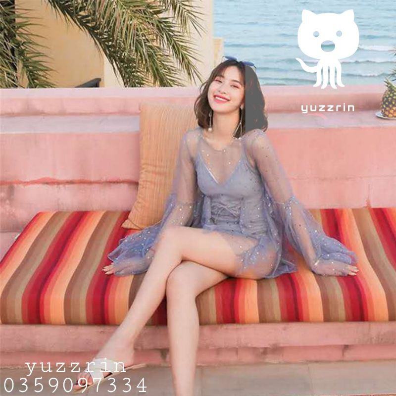 🍑SET BIKINI 1 MẢNH KÈM ÁO CHOÀNG SEXY 🍑 hàng chuẩn loại 1