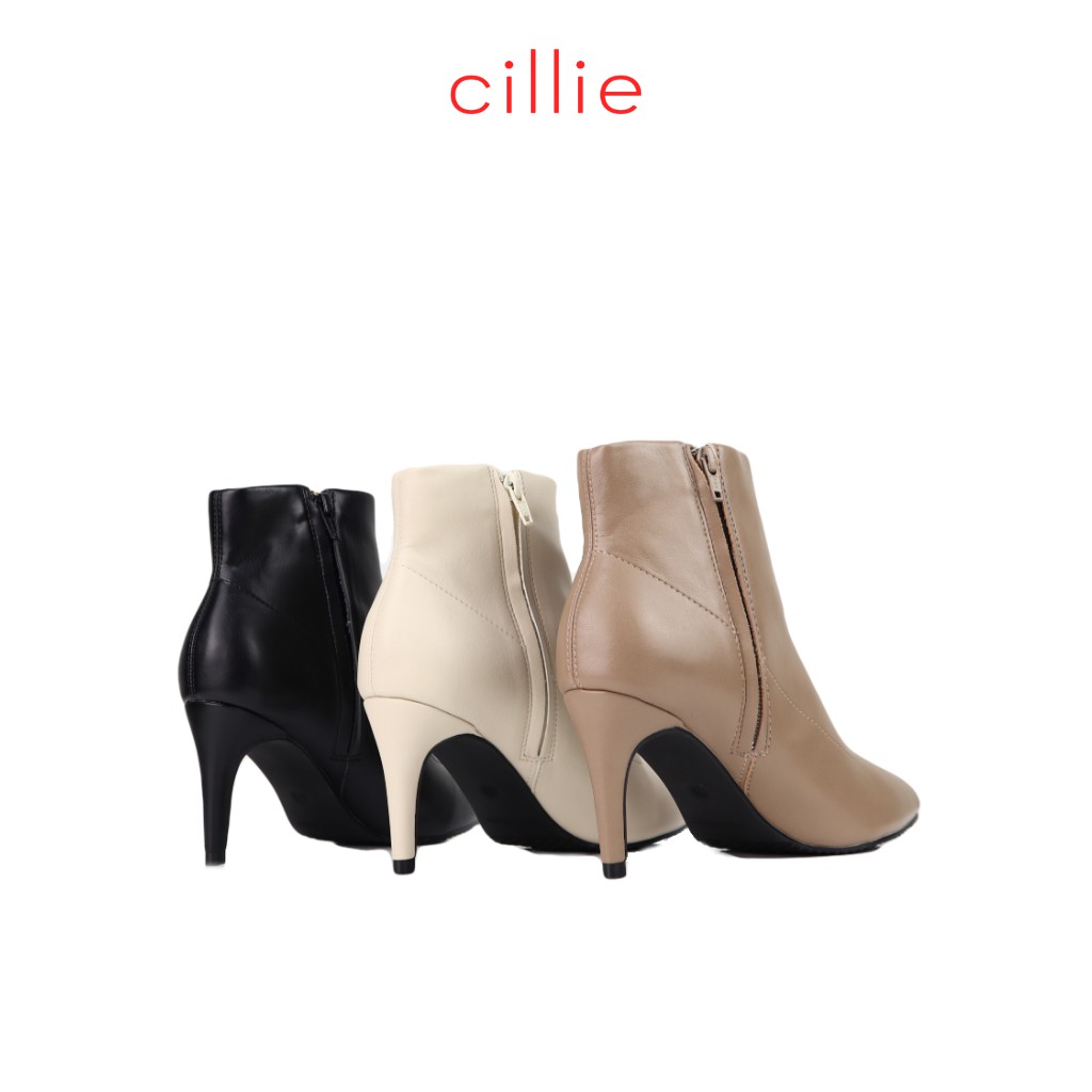 Giày boots nữ cổ thấp mũi vuông thời trang gót vuông 5cm đi làm đi chơi dạo phố Cillie 1222 | BigBuy360 - bigbuy360.vn