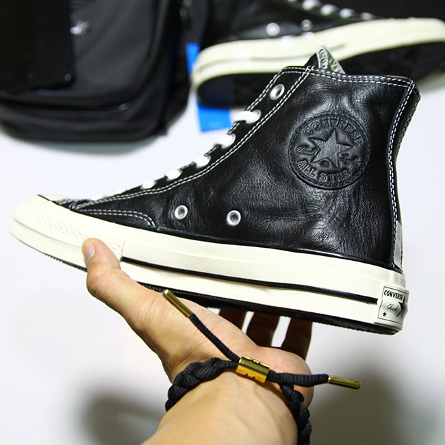 Giày Converse 1970s cao cổ da đen CCDD15