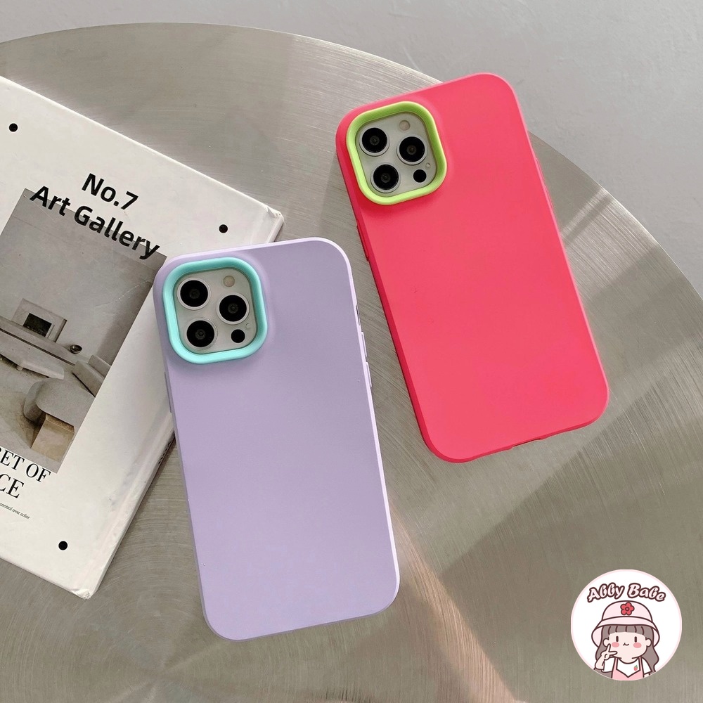 Ốp Điện Thoại TPU Silicon Mềm Chống Mồ Hôi Màu Macaron 3 Trong 1 Cho IP 13 12 11 Pro Max X XS XR 8 7 Plus