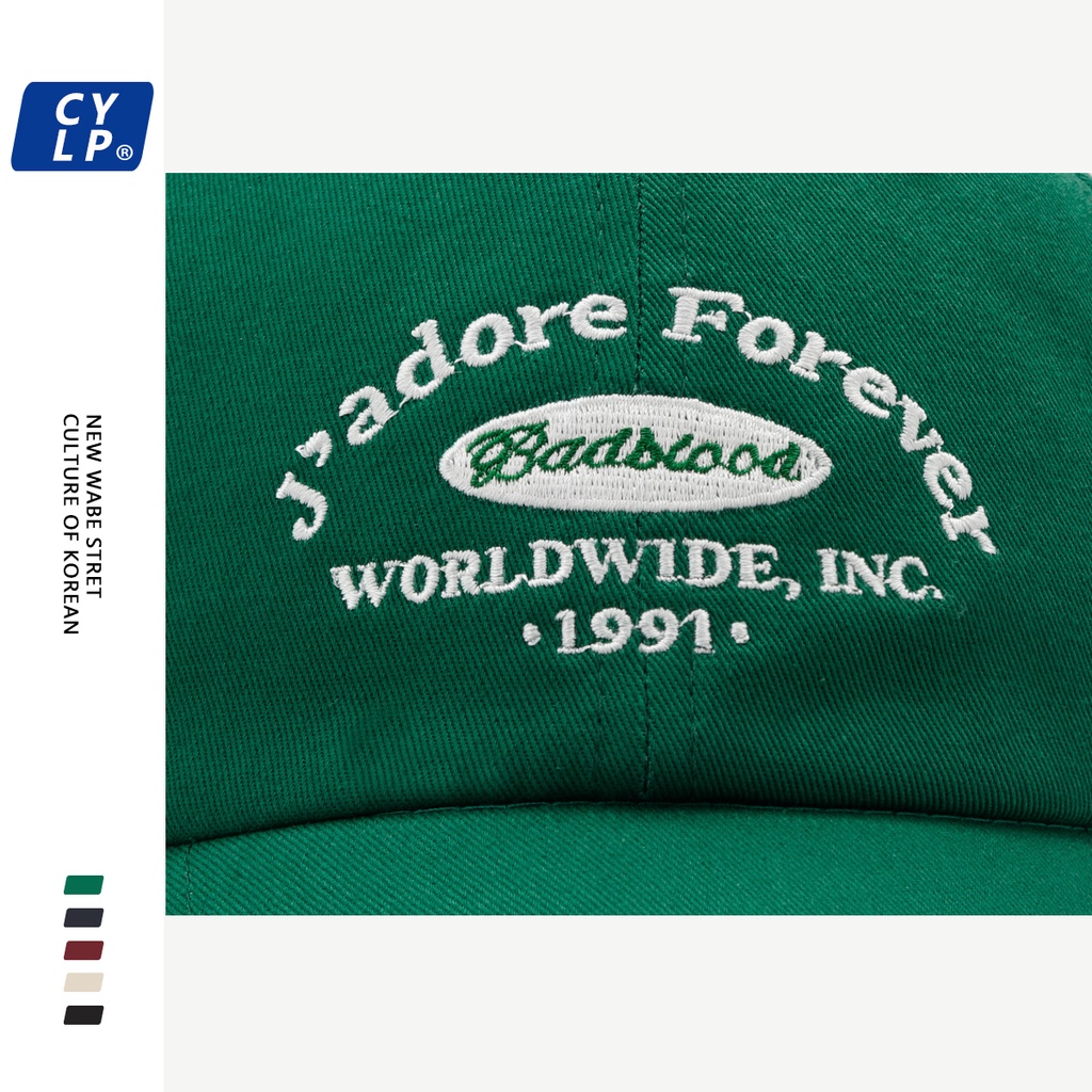 Nón Lưỡi Trai Mềm Thêu Chữ Phong Cách Đường Phố Hàn Quốc