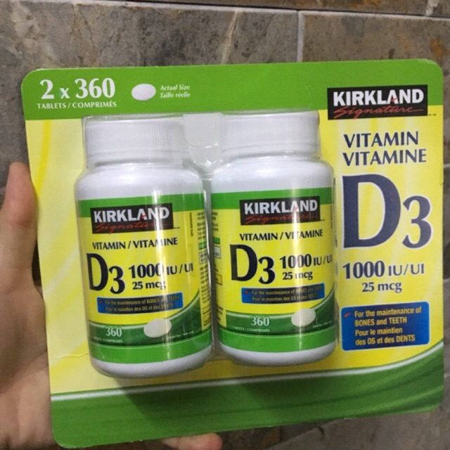 🌼Set Combo 2 hộp Kirkland D3 2*360v ( Canada)