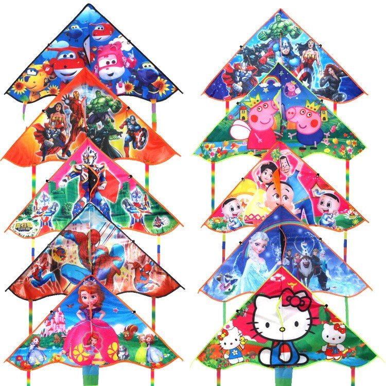 Diều hoạt hình cho bé trai, bé gái cỡ nhỏ tặng 30m dây