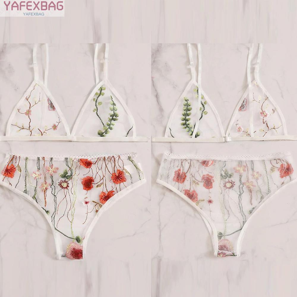 Bộ Đồ Lót 2 Mảnh Xuyên Thấu Gợi Cảm Cho Nữ