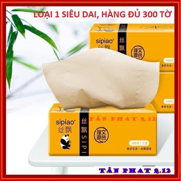 GIẤY ĂN GẤU TRÚC SIPIAO (hàng loại 1, loại đủ 30 tờ)