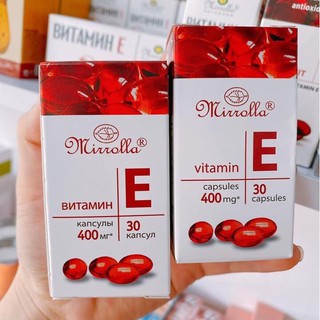 Vitamin E Đỏ Của Nga Mirrolla 400mg Hộp 30 Viên - Dr Vitamin