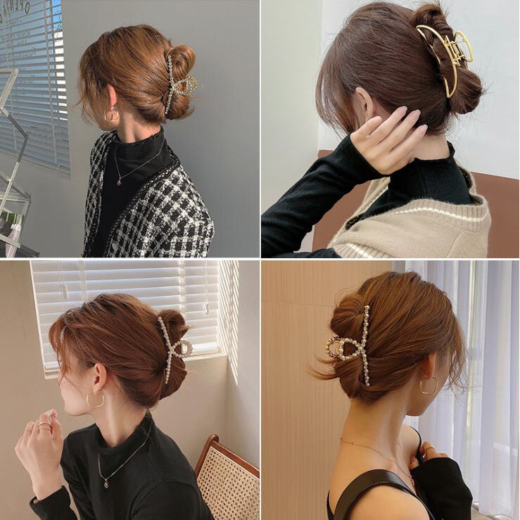 Kẹp Tóc Họa Tiết Hình Học Cổ Điển Hợp-Thời Trang Cho Nữ