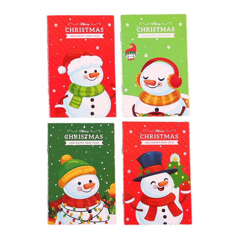 Set 10 Sổ Tay Ghi Chú Mini Họa Tiết Giáng Sinh Dễ Thương