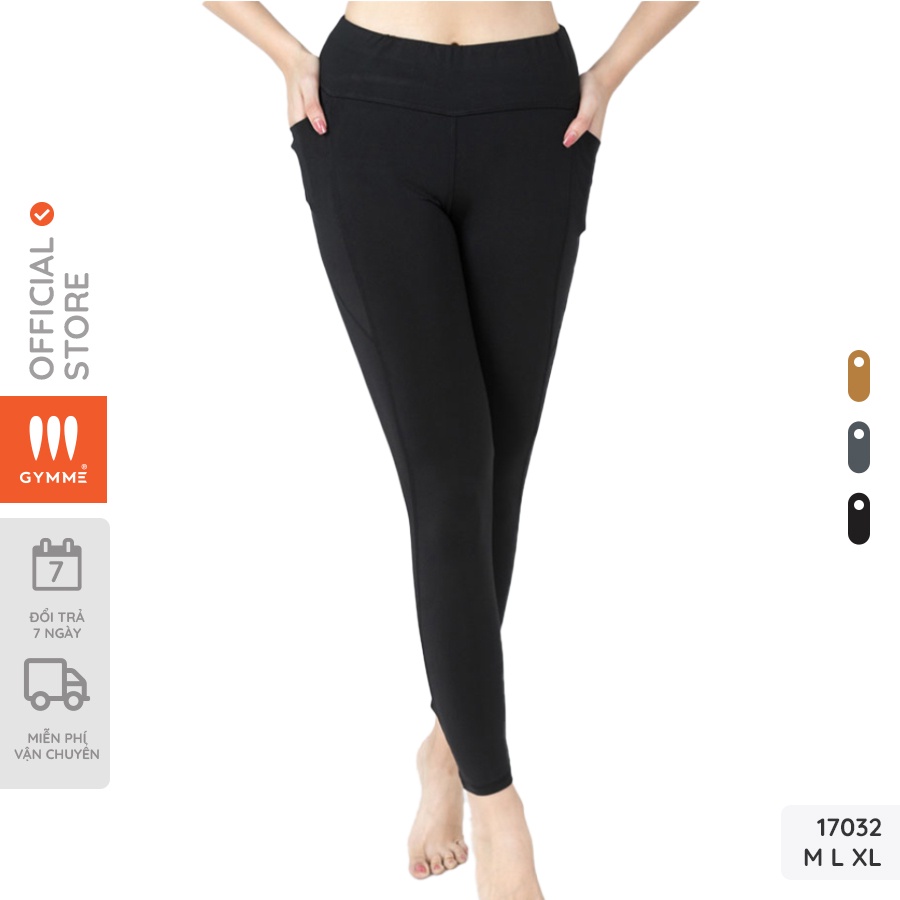 GYMME Quần tập legging nữ tập gym yoga chất thun dáng thể thao - 17032