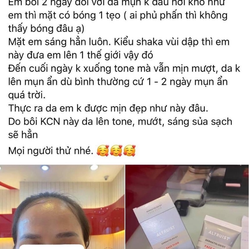 Kem chống nắng cho da nhạy cảm Altruist Dermatologist Suncreen