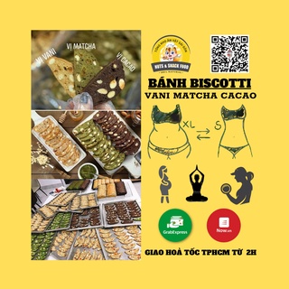 Bánh biscotti nguyên cám TÚI 500GR - BÁNH ăn kiêng, giảm cân, cho người tiểu đường - ăn vặt