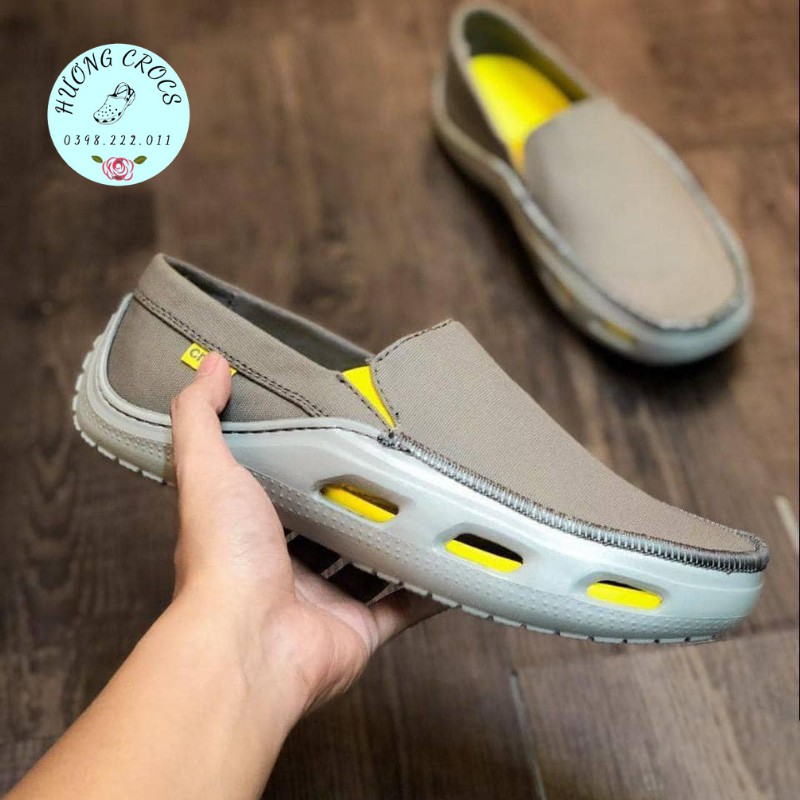 Giày lười nam, giày TIDELINE CANVAS LOADFER SLIP ON siêu êm mềm nhẹ, thoáng khí, không hôi chân