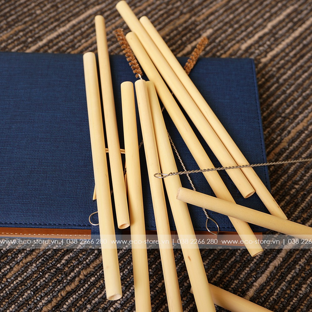 Bộ 10 ống hút tre 20cm - Giải pháp thay thế ống nhựa | www.ongtre.vn | BigBuy360 - bigbuy360.vn