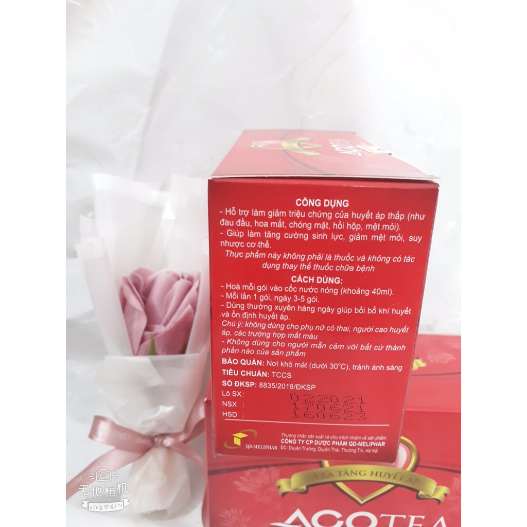 Trà hỗ trợ tăng huyết áp ACOTEA, hỗ trợ giảm triệu chứng của huyết áp thấp: đau đầu, hoa mắt, chóng mặt, hồi hộp,mệt mỏi