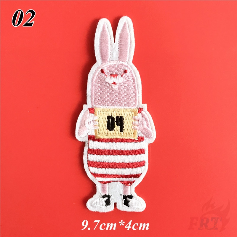 ☸ Usavich - Miếng Vá Thỏ Anime ☸ 1/2 Miếng Dán Patch Với Họa Tiết Thêu Hình Các Huy Hiệu