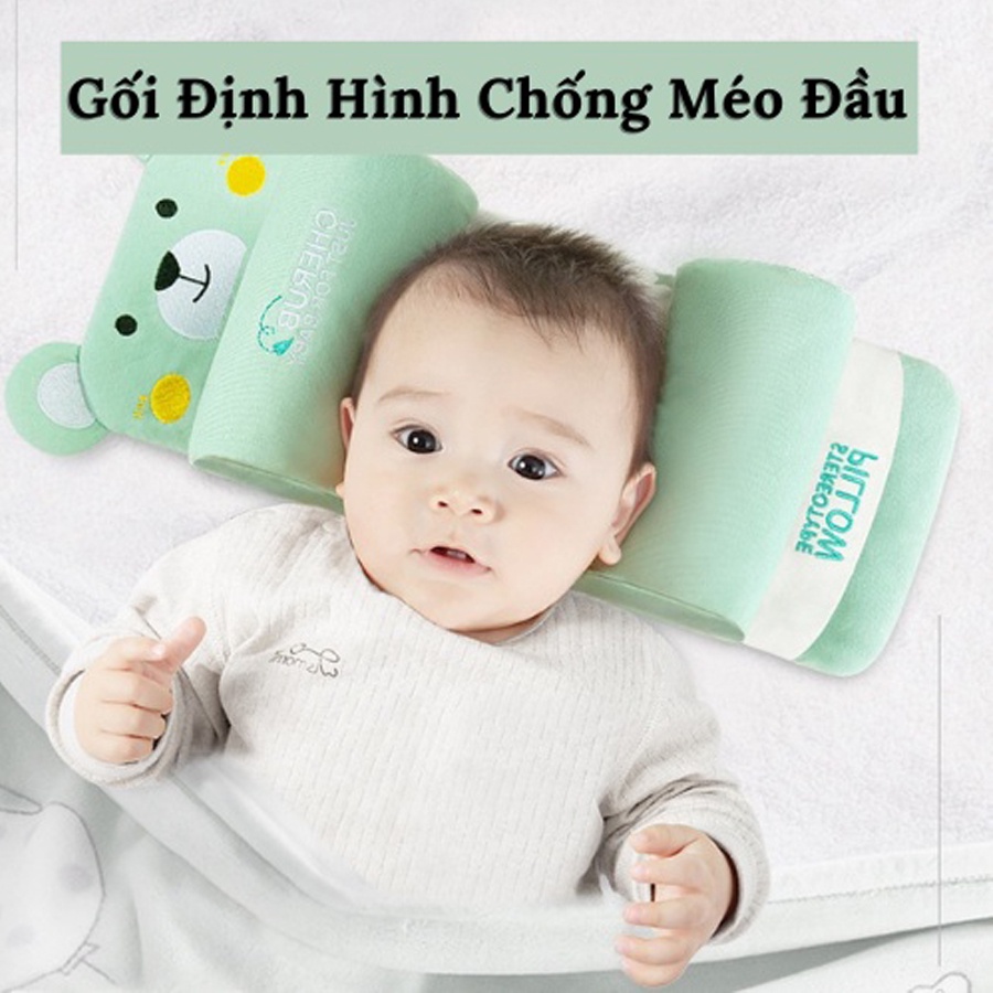 Gối Chống Bẹp Đầu Định Hình Đầu Cho Bé