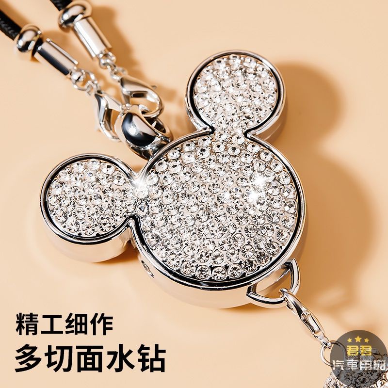 Dây Treo Trang Trí Gương Chiếu Hậu Xe Hơi Đính Kim Cương Giả Đẹp Mắt Cho Toyota Honda Volkswagen BMW Lexus Ford Audi Pors