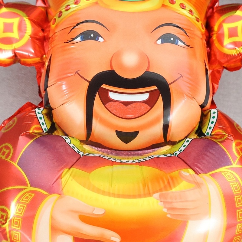 Bong bóng lá nhôm hình hổ trang trí năm mới sáng tạo