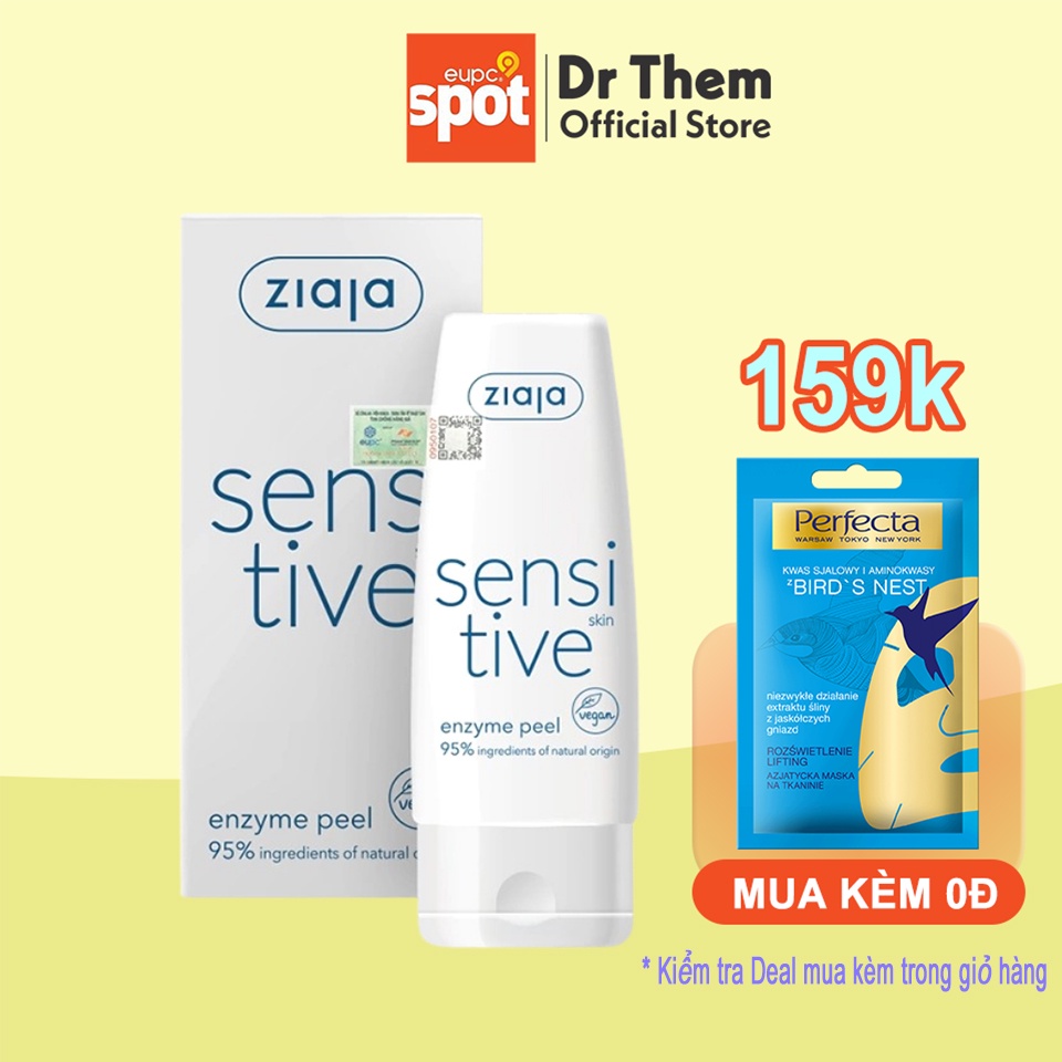 Enzyme Tẩy Tế Bào Chết Ziaja Sensitive Skin Enzyme Peel 60ml