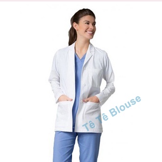 [Siêu Sale] Áo Blu Dài Tay, Dáng Ngắn Ngang Mông Nam - Nữ Cho Điều Dưỡng, Y tá ,Dược Sĩ, PTN, Vải Lon Nhật Và Thô Cotton