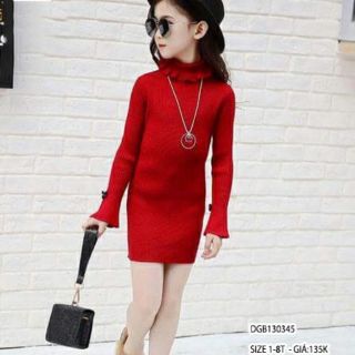 Đầm len body bé gái