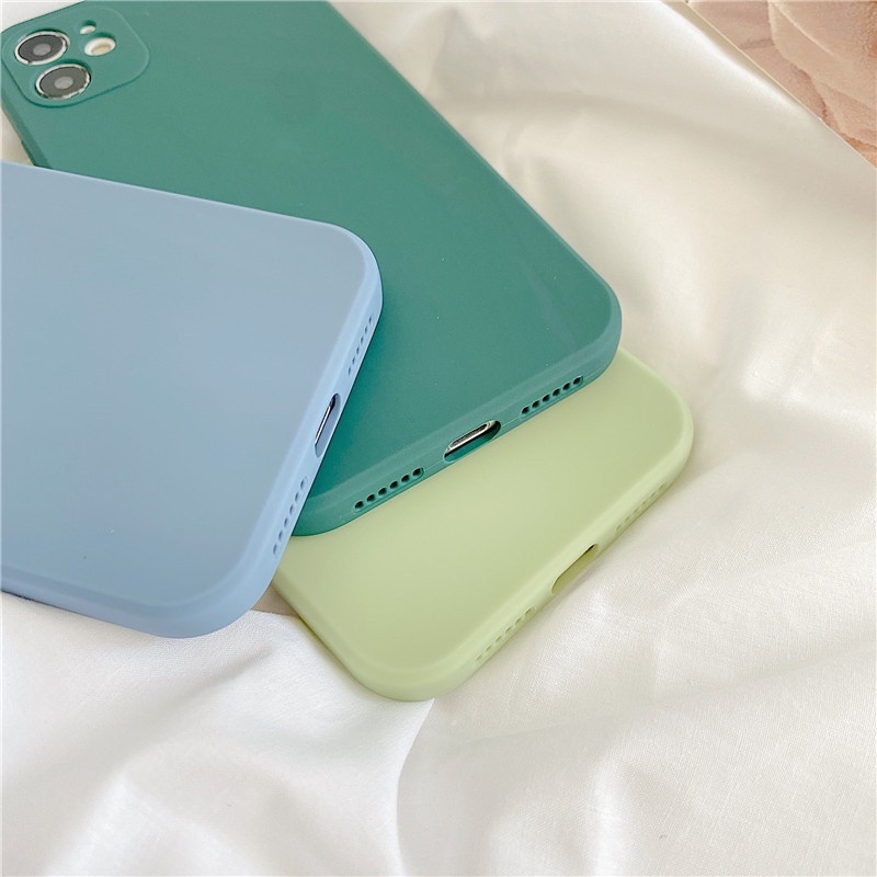Soft Case Compatible for iPhone 11 12 Pro Max 12Pro Max Soft TPU Silicone Case Compatible for iPhone 6 6s 7 8 plus SE 2020 11pro max X XR XS MAX Cute Candy Colors Camera Lens Protector Case with  Logo