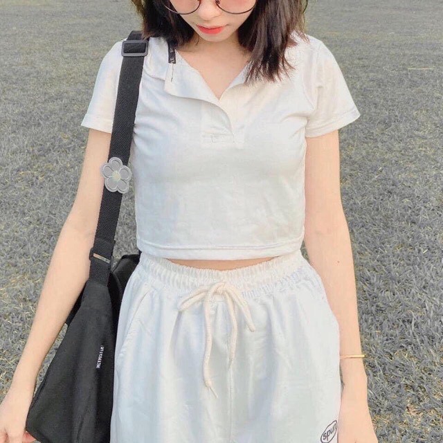 [FREESHIP] ÁO CROTOP POLO CÓ CỔ SIÊU XINH