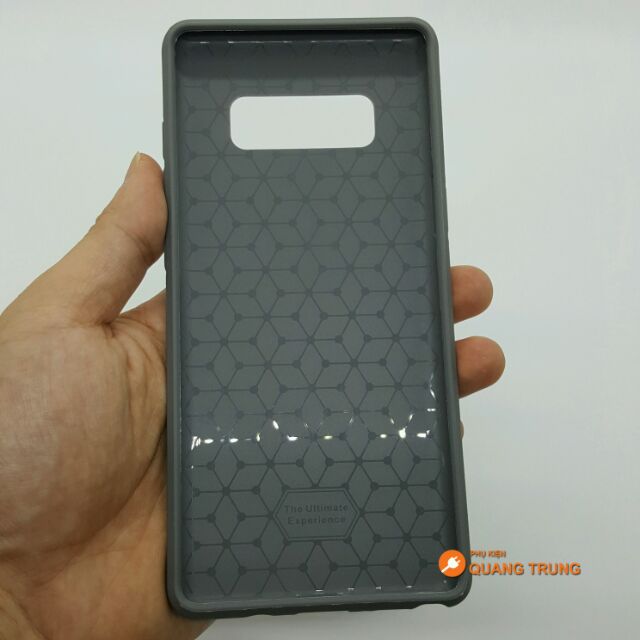 Ốp TPU chống sốc vân xước giả kim loại note8