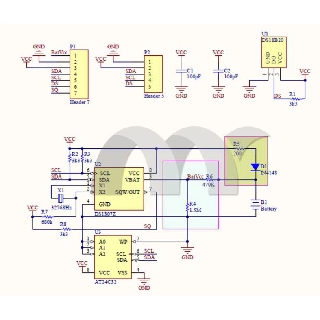 Module thời gian thực RTC nhỏ gọn I2C 24C32 bộ nhớ DS1307 clock [MS-143]