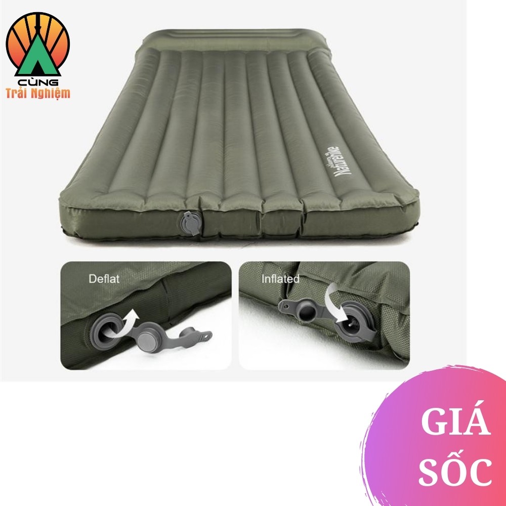 [CHÍNH HÃNG] Đệm Hơi Kèm Gối Naturehike Chất Liệu TPU Êm Ái, Chống Thấm, Gấp Gọn Dành Cho Dã Ngoại, Cắm Trại NH20FCD12