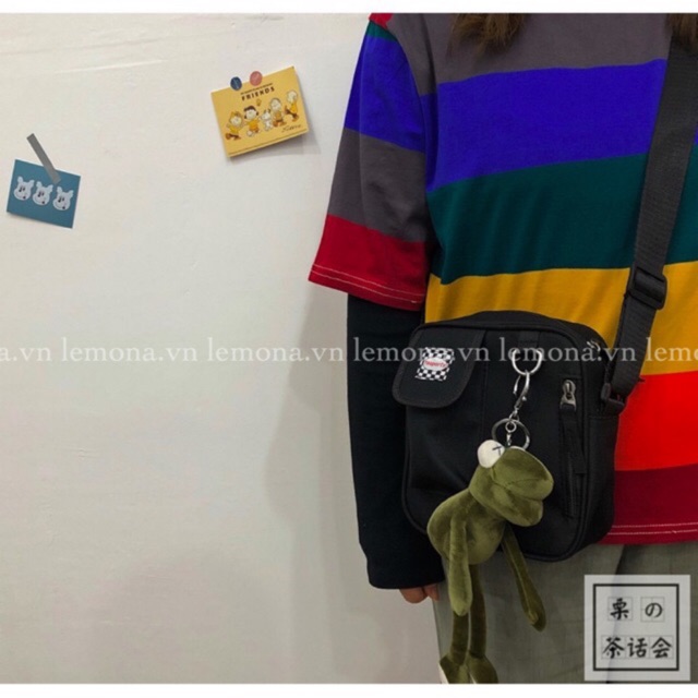 TÚI BUMBAG ULZZANG CỜ CARO UNISEX