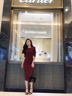 Váy body len