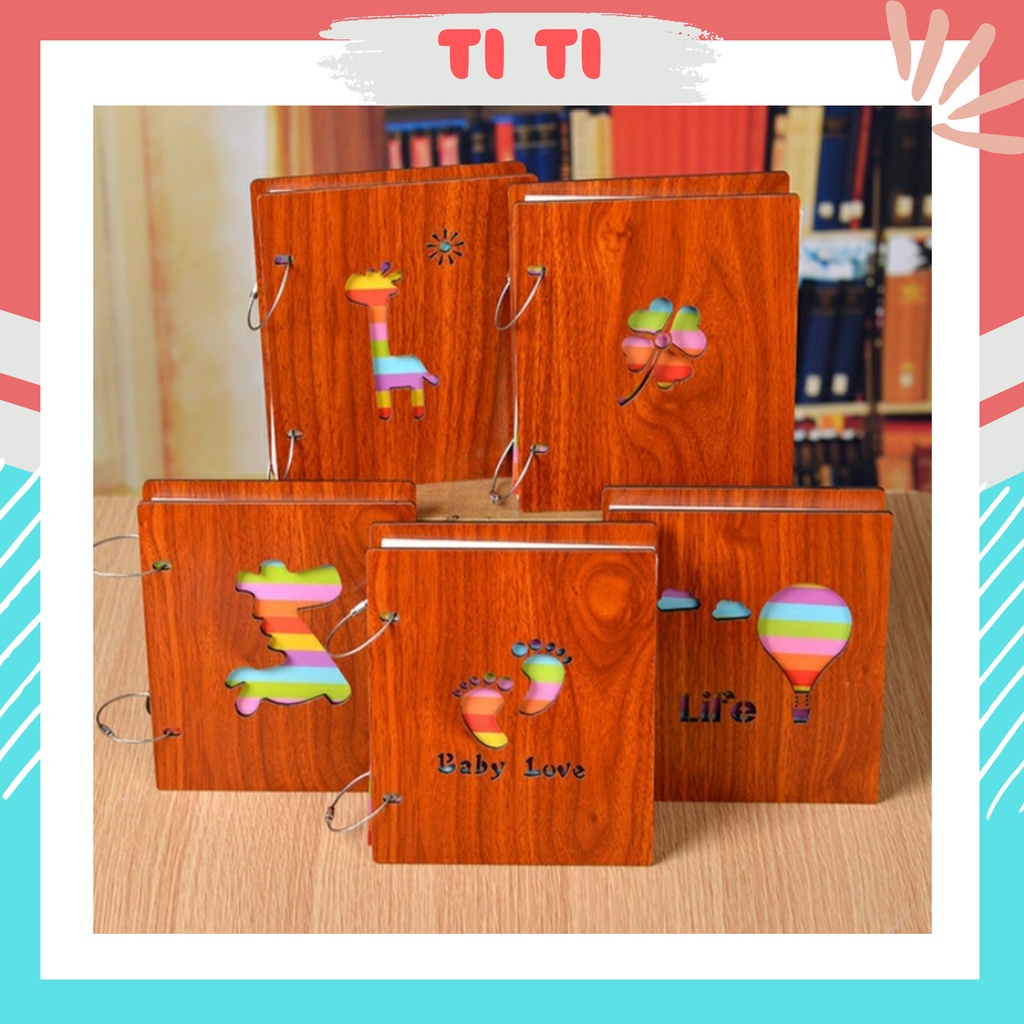 Album ảnh bìa gỗ đựng 200 ảnh 7x10 (hoặc 6x9)