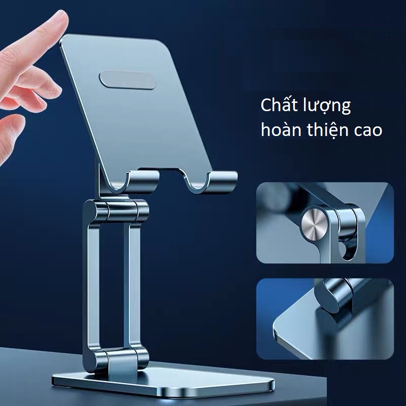 Giá đỡ để điện thoại, iPhone, ipad, máy tính bảng 2 khớp điều chỉnh MT234 từ hợp kim nhôm cao cấp.