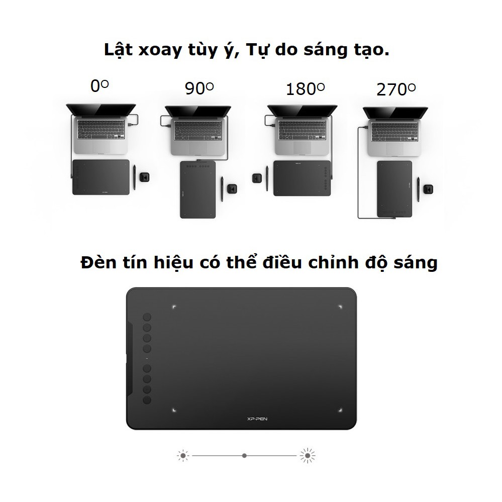 BẢNG VẼ ĐIỆN TỬ XP-PEN DECO 01 V2 ANDROID HỖ TRỢ CẢM ỨNG NGHIÊNG (KÈM GĂNG TAY HỌA SĨ VÀ MIẾNG FILM BẢO VỆ)