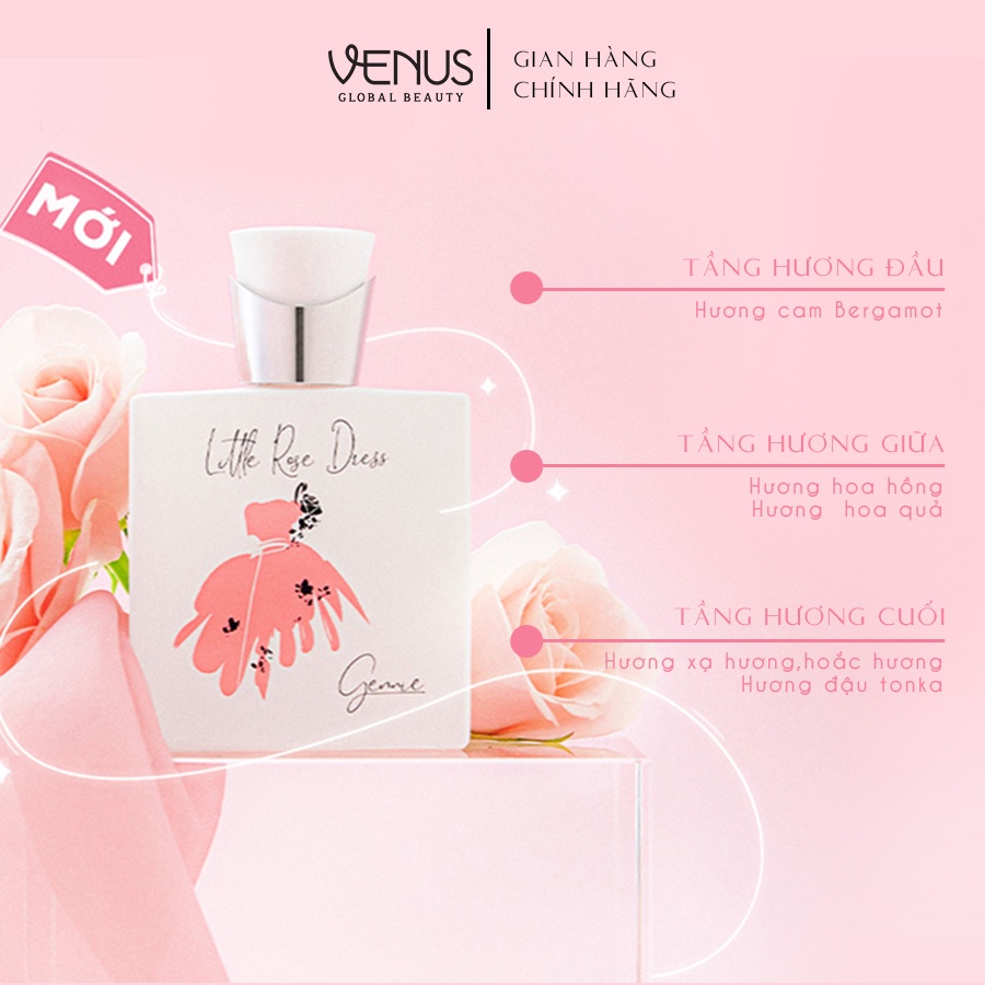 Bộ đôi Nước hoa Nữ Gennie Little Rose + Black Dress 50ml