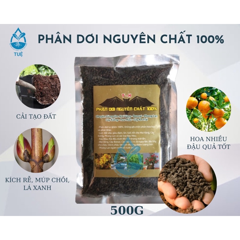 Phân Dơi Nguyên Chất 100% Chuyên Dùng Cho Hoa hồng, rau sạch