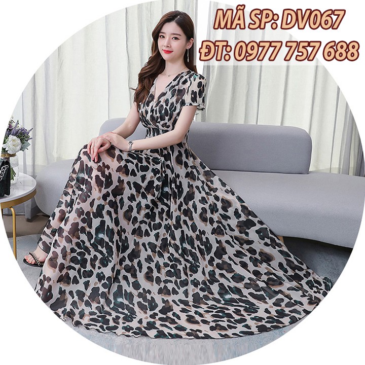 Đầm maxi dự tiệc đi đám cưới dài sang trọng cho mẹ U40 u50 có size lớn 3XL 4XL DV067