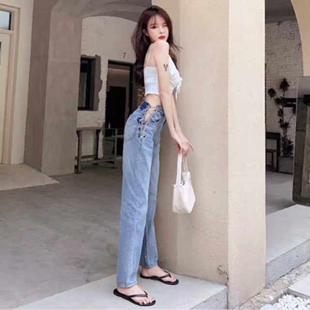 (Ảnh thật các hình cuối) Quần Jeans Dây Xích Hottrend | BigBuy360 - bigbuy360.vn
