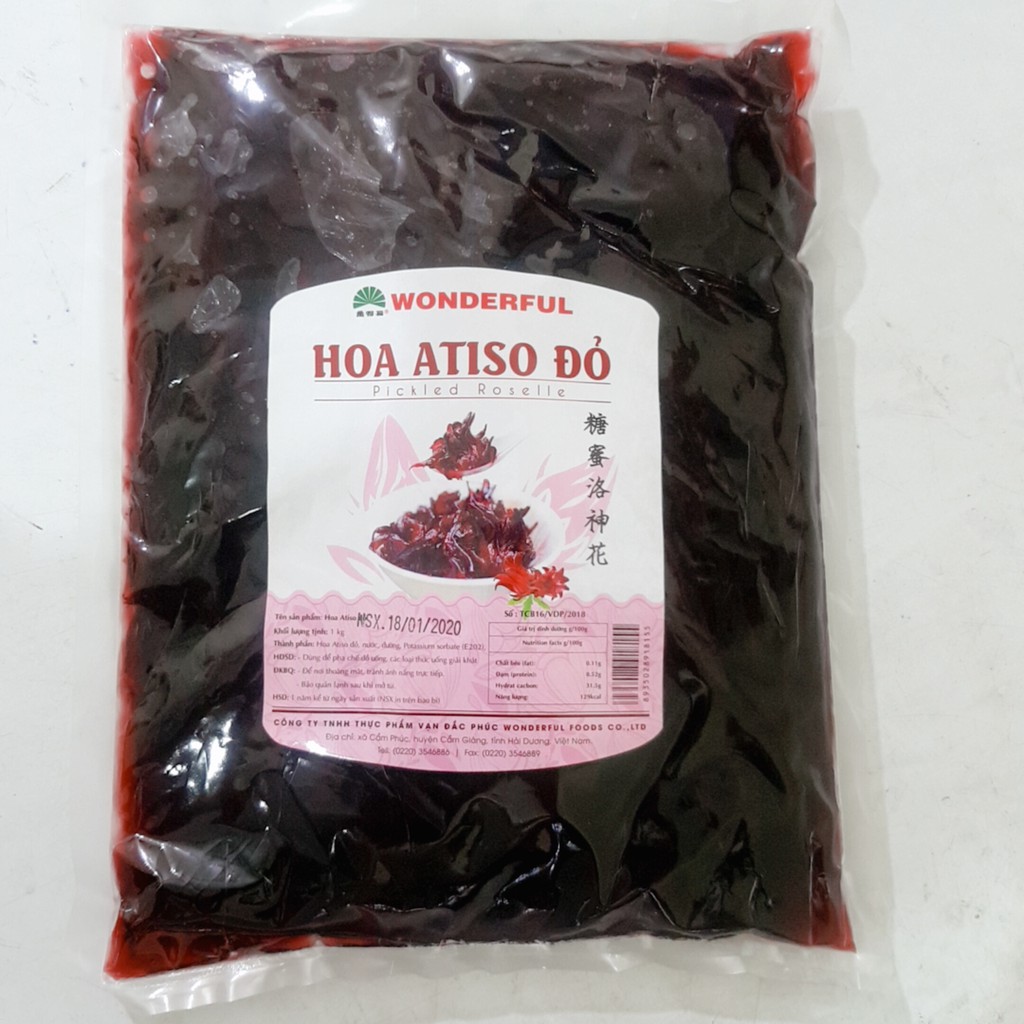 HOA ATISO ĐỎ HIỆU WONDERFULL TÚI 1KG