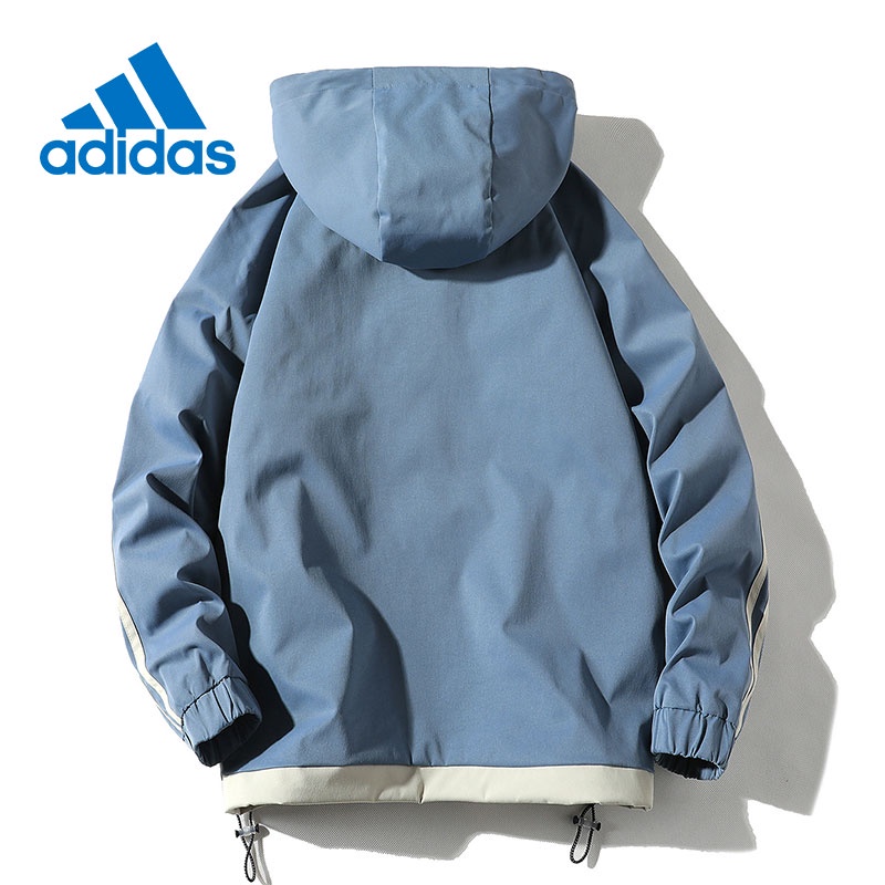 Adidas Áo Khoác Thể Thao Dáng Rộng Có Mũ Trùm Thoáng Khí Chống Thấm Nước Thời Trang 2022 Cho Nam