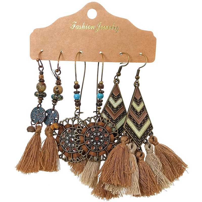 Hoa tai đi biển, Hoa tai Boho phong cách vintage M008